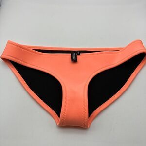 Triangl Neon Orange Bikini Bottom Size S 100% Neoprene